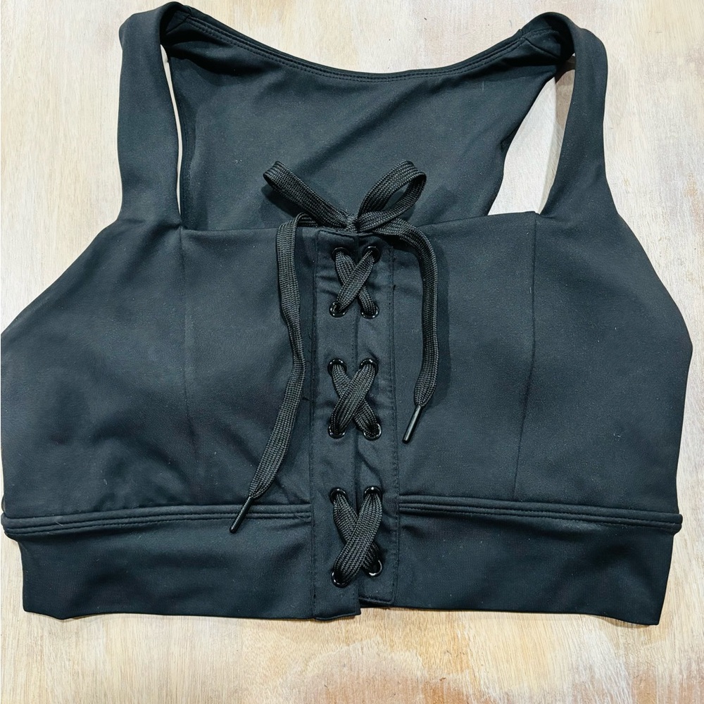 Buff Bunny lace front sports bra